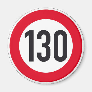 130 km Autobahn Autobahn - Schild Magnet