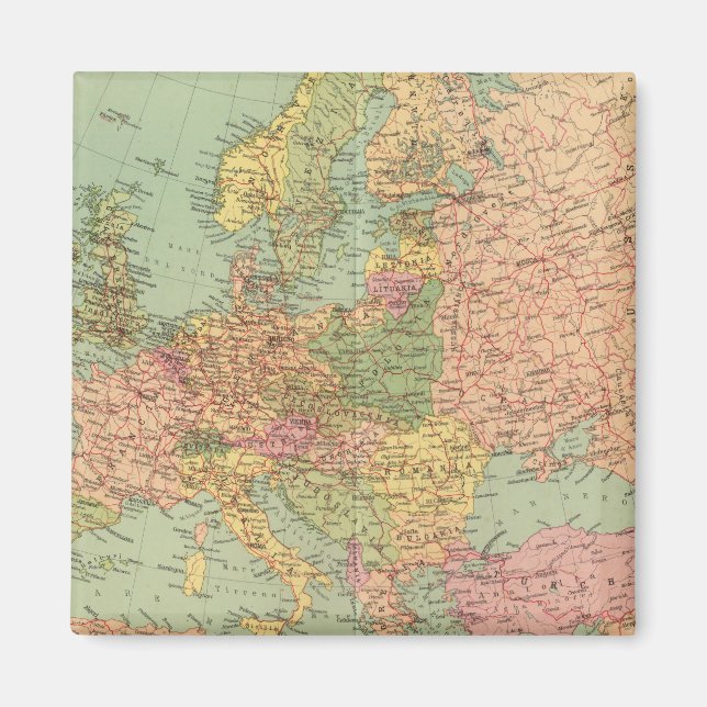 1314 Politisches Europa Magnet (Vorne)