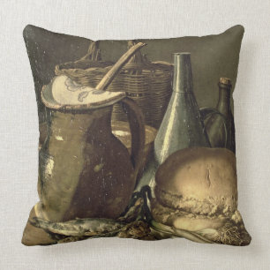 131-0058519/1 Stillleben mit Fischen, Porrees und Kissen