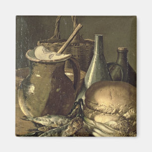 131-0058519/1 Stillleben mit Fischen, Porrees und Magnet