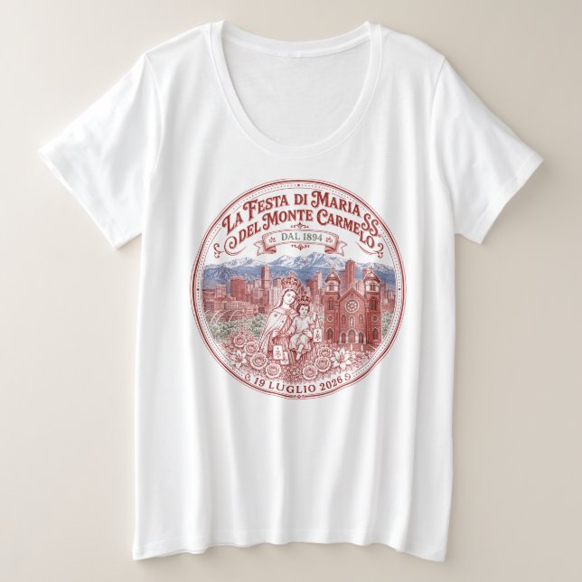 132. Fest der Frauen Große Größe T-Shirt (Design vorne)
