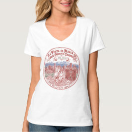 132. Fest Frauen V-Ausschnitt T-Shirt