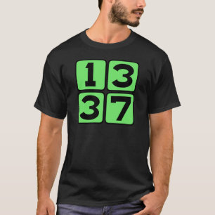 1337 Leet Leetspeak Eleet Internet Meme Slang T-Shirt