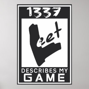 1337 Leet-Rating Poster