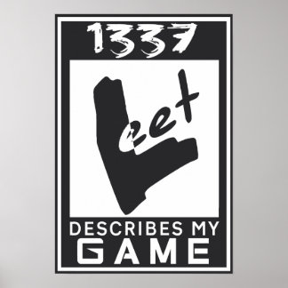 1337 Leet-Rating Poster