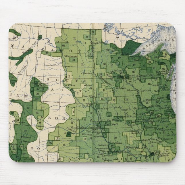 134 landwirtschaftliche Erzeugnisse von Wert 1900 Mousepad (Vorne)
