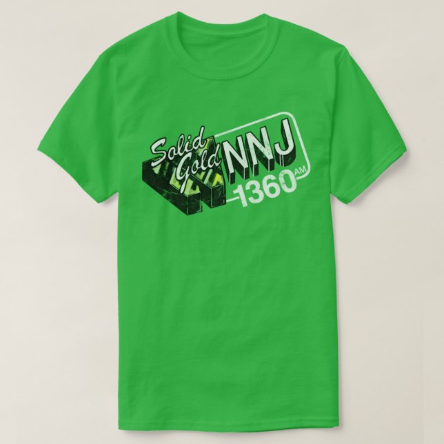 1360 AM WNNJ New Jersey 70er Radio Station T-Shirt (Design vorne)