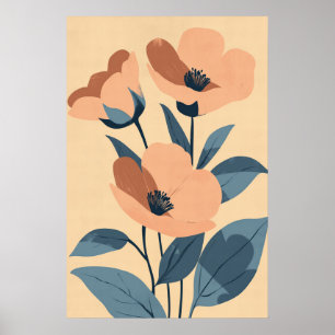 1369 Floral Poster