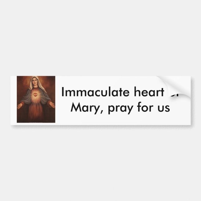 136-22521~Mary-s-Immaculate-Heart-Posters, Imma… Autoaufkleber (Vorne)