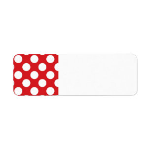 136 ROTE WEISSE POLKA-DOTS PUNKT-PATTERN-BACKGROU