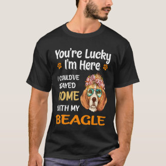 136 Sie haben Glück beim Zuhause mit meinem Beagle T-Shirt