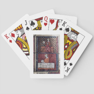 137-0011409/1 Sitzende Frau mit einer Taube und ei Spielkarten