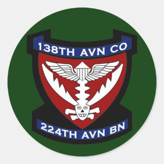 138. Avn Co - RR 2 Vietnam Runder Aufkleber