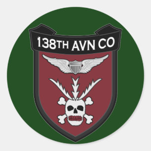 138. Avn Co - RR Vietnam Runder Aufkleber