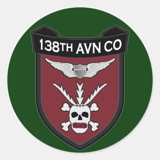 138. Avn Co - RR Vietnam Runder Aufkleber (Vorderseite)