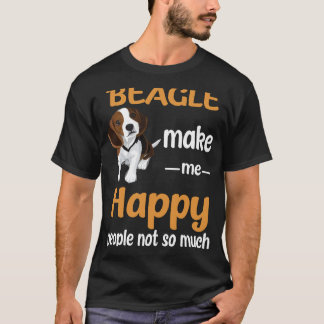 139 Beagle macht mich glücklich T-Shirt
