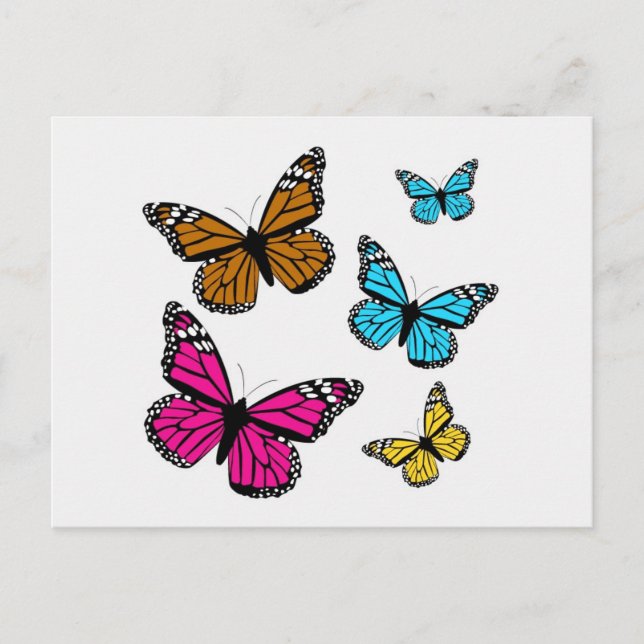 139 FARBIGE CARTOON-SCHALTFLÄCHEN-BEWERTUNGSINSEKT POSTKARTE (Vorderseite)