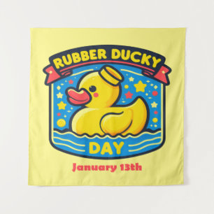 13.01. - Gummi Ducky Day Wandteppich