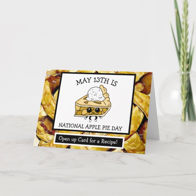 13.05.2010 ist ein nationales Apple Pie Day Rezept Karte (Vorderseite)