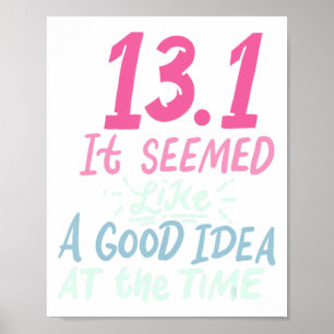 13.1 Der Halbmarathon schien zum Zeitpunkt der Qu- Poster