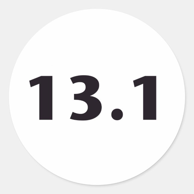 13,1 Kreis Runder Aufkleber (Vorderseite)
