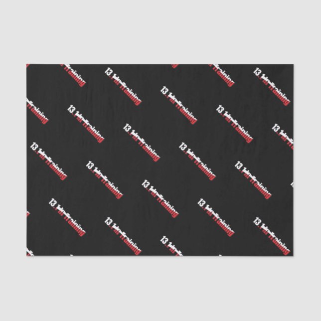 13.1. Training Abstrakter Halbmarathonlauf Seidenpapier (Vorderseite)