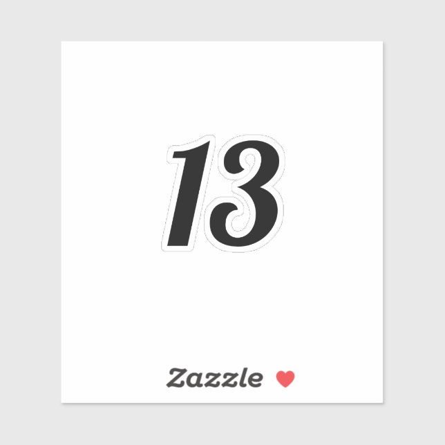 13 AUFKLEBER (Blatt)