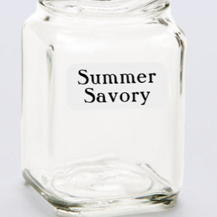 13 Bearbeitbare transparente Kräuterbezeichnungen  Aufkleber