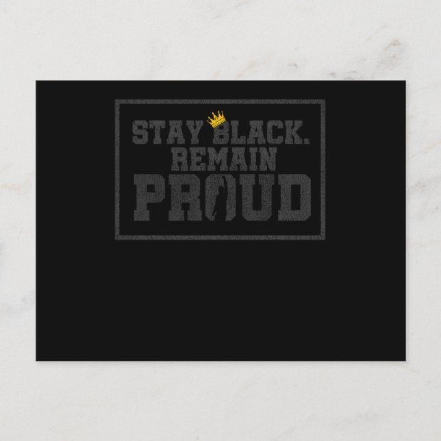 13 Black History Month African American Black Prid Ankündigungspostkarte (Vorderseite)