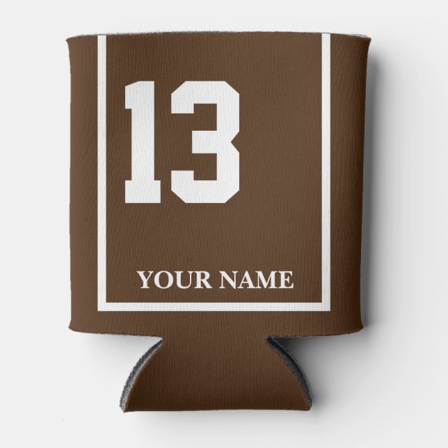 13 Braun mit dem weißen Sattel-Schnabel, nach Maß Dosenkühler (Vorderseite)