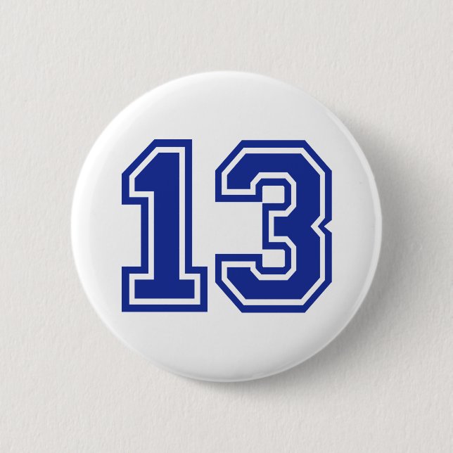 13 - dreizehn button (Vorderseite)