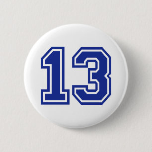 13 - dreizehn button
