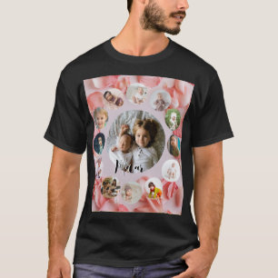 13 Fotos Collage Personalisiert Name rosy T-Shirt
