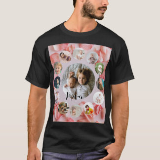 13 Fotos Collage Personalisiert Name rosy T-Shirt