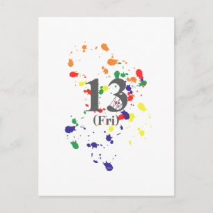 13. Freitag Postkarte