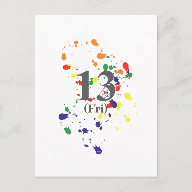 13. Freitag Postkarte (Vorderseite)