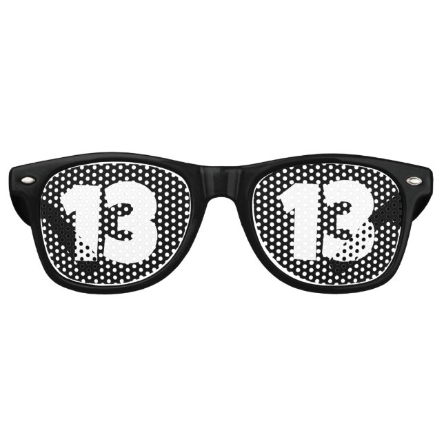 13. GEBURTSTAG 13 PARTY SUNGLASSES SHADES PARTYBRILLE (Vorderseite)
