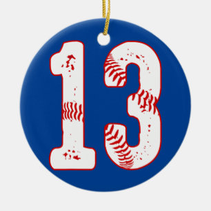 13. Geburtstag Baseball Spieler dreizehn 13 Jahre Keramik Ornament