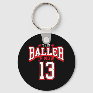 13. Geburtstag Basketball Lover 13 Jahre alter Tag Schlüsselanhänger