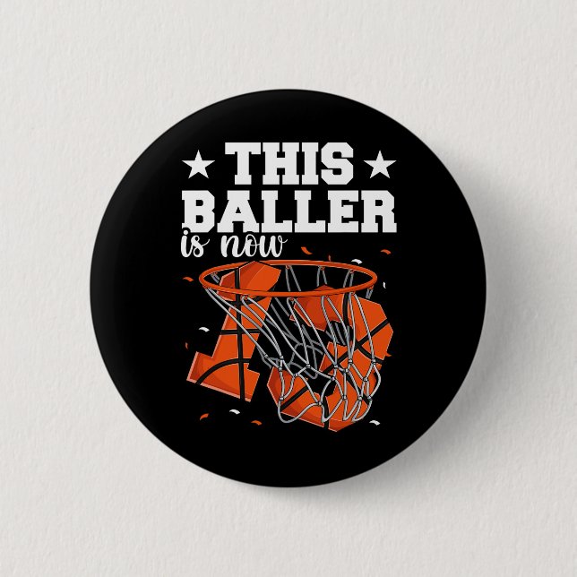 13. Geburtstag Bysketbyll Boys Button (Vorderseite)