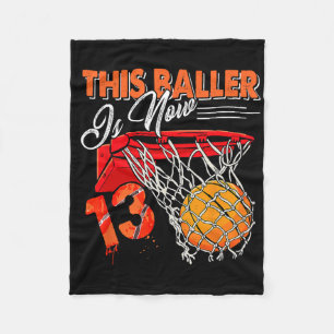 13. Geburtstag Bysketbyll Spaß 13 Jahre Alte Kinde Fleecedecke