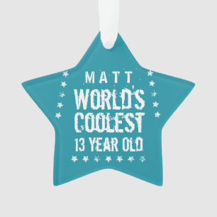 13. Geburtstag der Coolsten 13-jährigen Aquamarin Ornament
