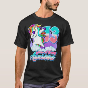13. Geburtstag Einhorn Dabbing 13 Jahre altes Gesc T-Shirt