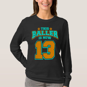 13. Geburtstag für Boys Basketball 13 Jahre alt Ki T-Shirt