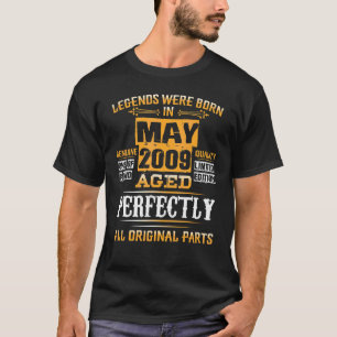 13. Geburtstag für Legenden Geboren Mai 2009 13 Ja T-Shirt