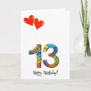**13.** GEBURTSTAG FÜR SPEZIAL *NEUES TEENAGER* KARTE