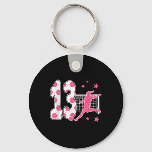 13. Geburtstag Fußball Fan 13. Fußball Thema Schlüsselanhänger