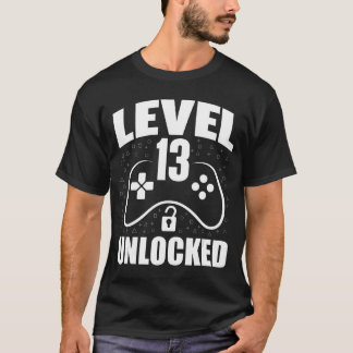 13. Geburtstag Gaming Gamer 13 Jahre Alt Bday lust T-Shirt