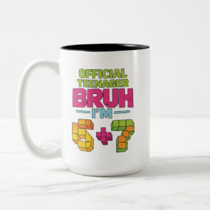 13. Geburtstag Jungen Offizieller Teenager Sechs S Zweifarbige Tasse