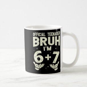13. Geburtstag Jungen Teenager sechs sieben Meme Kaffeetasse